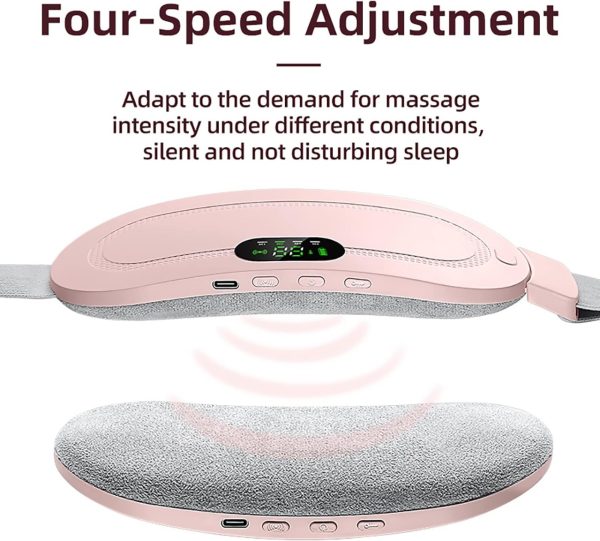 Cordless Heating Pad — 3 Heat Settings & 4 Massage Modes