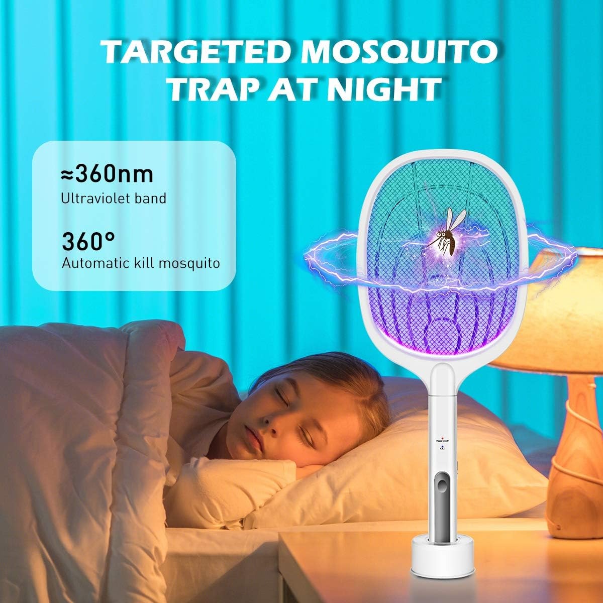 2-in-1 UV Mosquito Killer Lamp — Rechargeable
