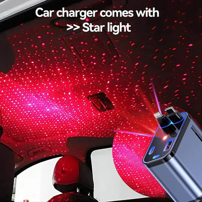 4-in-1 Fast Charging USB-C Car Adapter